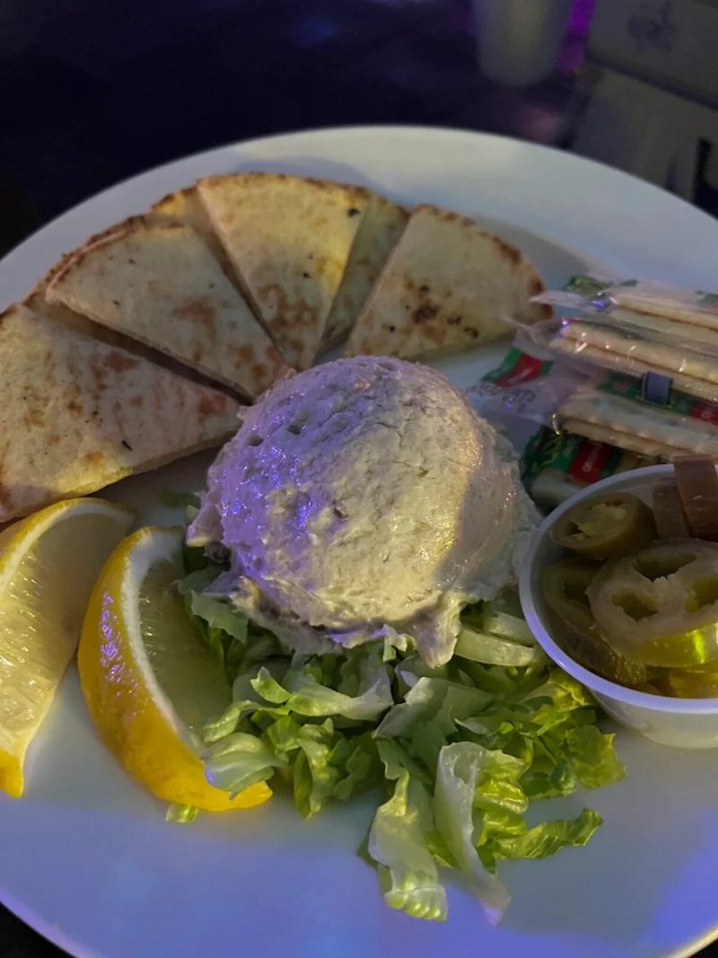 Florida smoked fish dip with crackers and jalapeños at The Boulevard, Boynton Beach